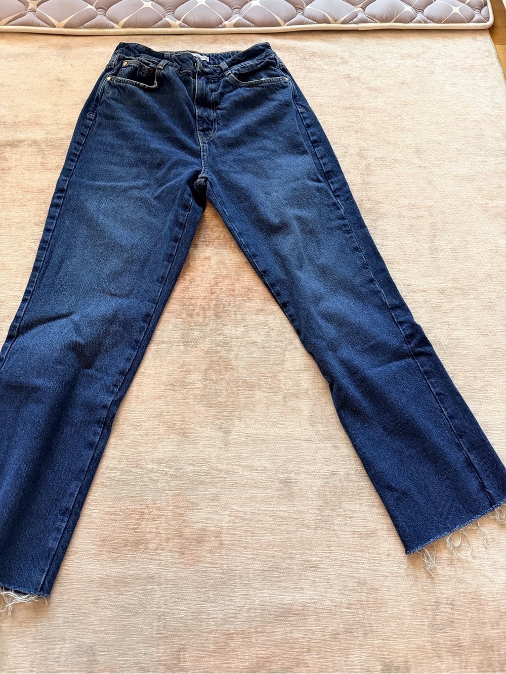 Zara Women Dark Wash Straight Leg Jeans Size 6 - Picture 2 of 5